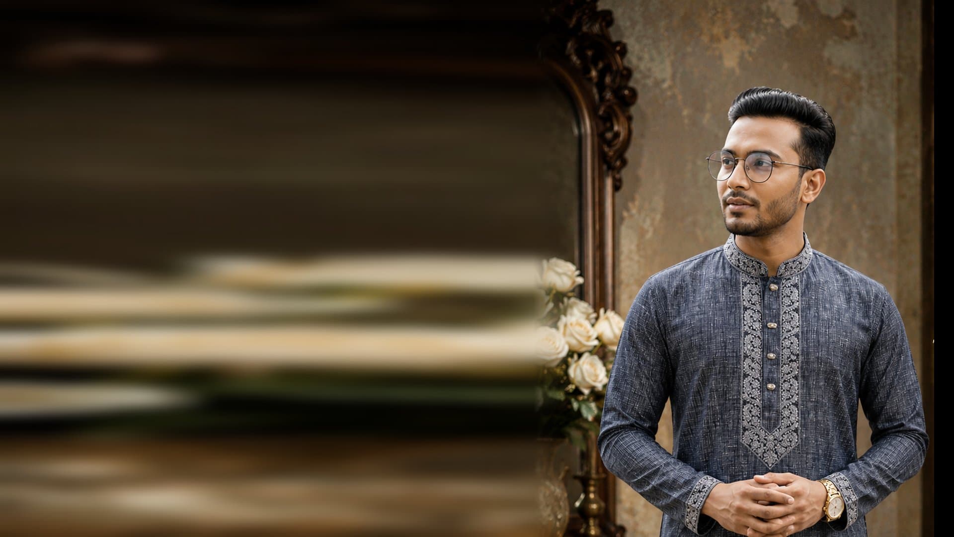 Rajokiyo charcoal panjabi